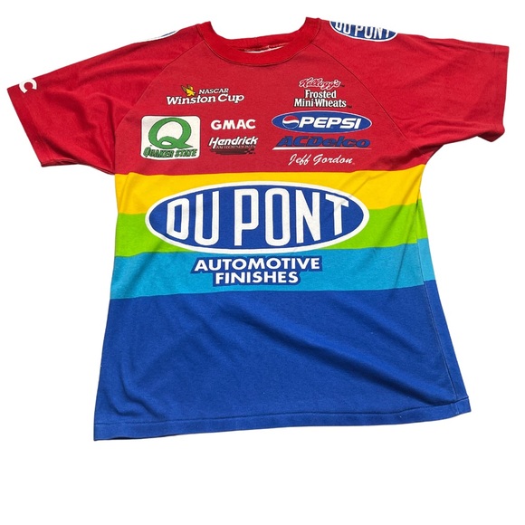 Vintage DuPont Race Car AOP T Shirt - Picture 1 of 5
